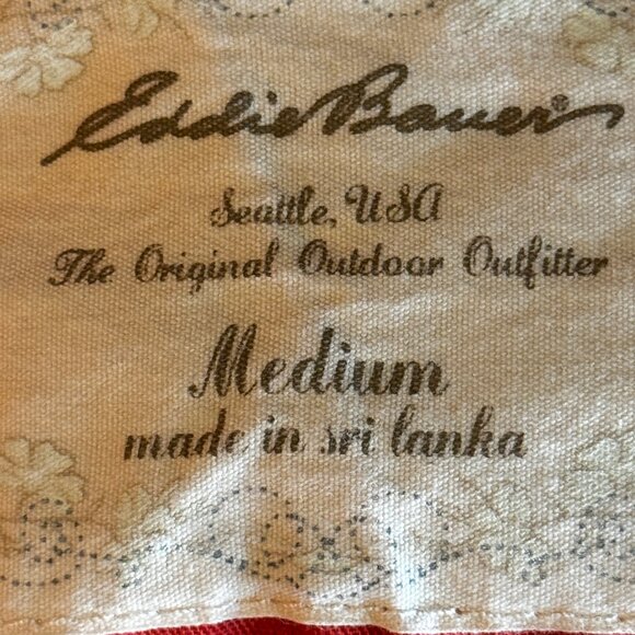 Eddie Bauer Linen Cotton Blend Utility Jacket Coat Orangey-Red Size Medium - Picture 2 of 10